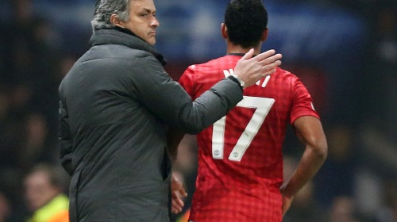 Žuzē Mourinju mierina noraidīto Nani
Foto: AP/Scanpix