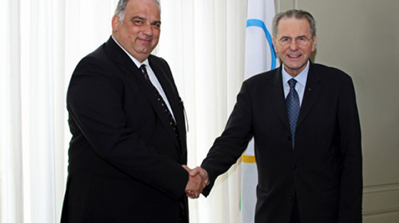 FILA prezidenta v.i. un SOK prezidents Žaks Roge
Foto: fila-official.com