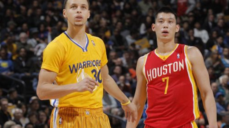 Stefans Karijs un Džeremijs Lins
Foto:AFP/Scanpix