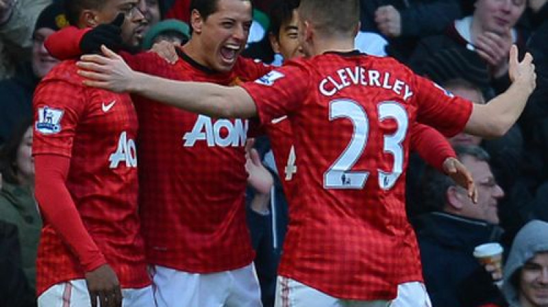 Havjērs Ernandess pēc vārtu guvuma
Foto: AFP/Scanpix