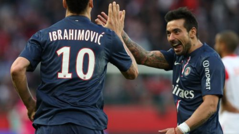 Zlatans Ibrahimovičs un Esekjels Laveci
Foto: AP/Scanpix