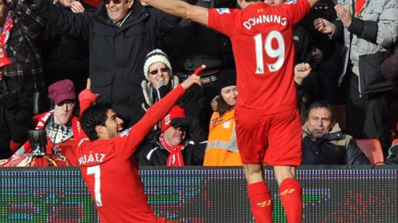 Luiss Svaress pēc vārtu guvuma
Foto: AFP/Scanpix