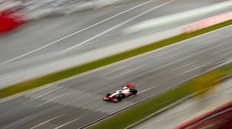Batons testē jauno "McLaren/Mercedes MP4-28"
Foto: AFP/Scanpix