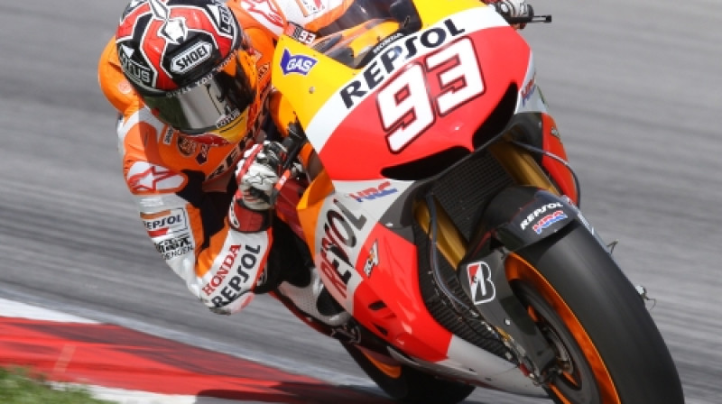 Marks Markess uz "Honda" motocikla
Foto: AFP/Scanpix