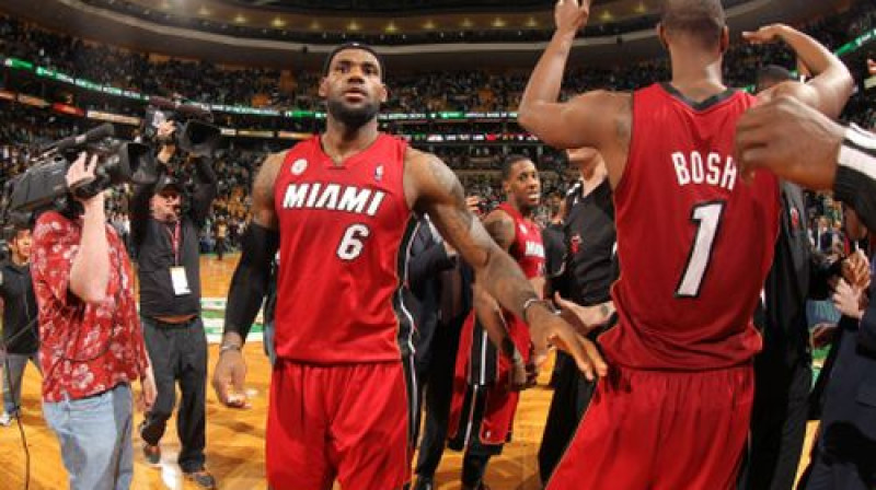 Maiami "Heat" atzīmē uzvaru pār "Celtics"
Foto:AFP
