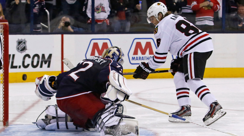 Patriks Keins gūst vārtus
Foto: AFP / Scanpix