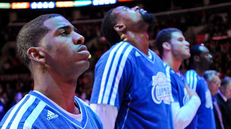 Losandželosas "Clippers" līderis Kriss Pols (priekšplānā)
Foto: AFP