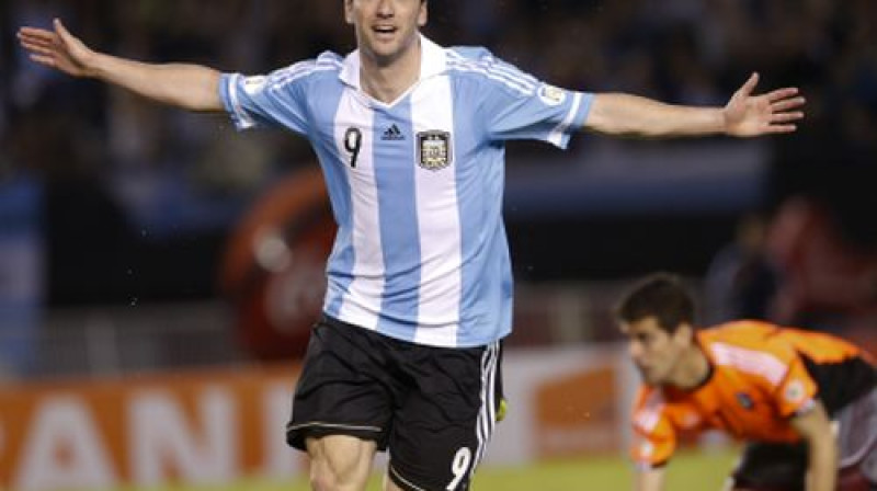 Gonsalo Igvains pret Venecuēlu guva divus vārtus
Foto:AP/Scanpix