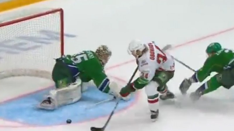 Gagarina kausa otrās kārtas labākais vārtu guvums
Foto: no KHL video