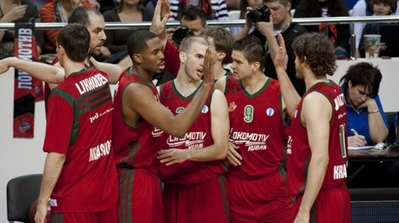 Krasnodaras "Lokomotiv-Kubaņ" pirmo reizi vēsturē spēlēs Eiropas kausa finālā
Foto: www.lokobasket.com