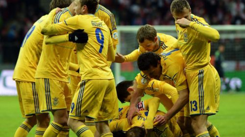 Ukrainas futbola izlase
Foto: AFP/Scanpix