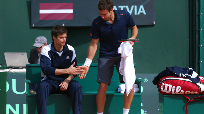 Kārlis Lejnieks un Ernests Gulbis
Foto: Erika Tanaka