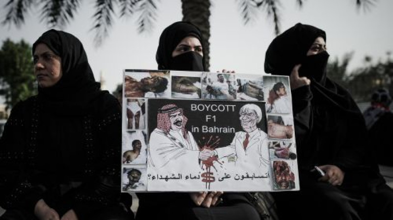 Valdības opozīcijas protests pret F1
Foto: AFP/Scanpix