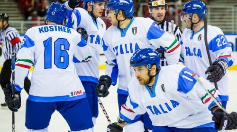 Itālijas hokejistu prieki
Foto: iihf.com