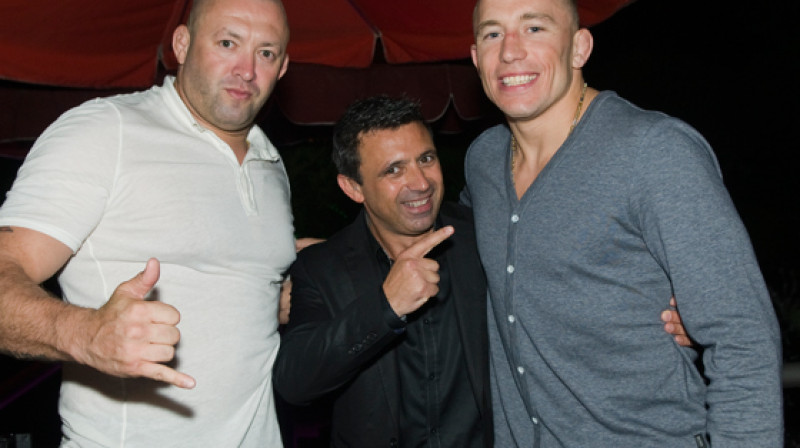 Kristofs Midu (no kreisās) un Džordžs Santpjērs (no labās)
Foto: mmaweekly.com