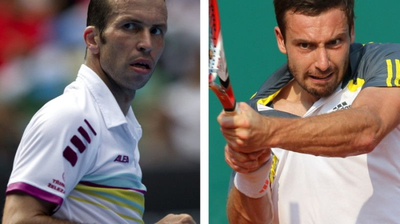 Radeks Štepāneks un Ernests Gulbis
Foto: AFP/Scanpix