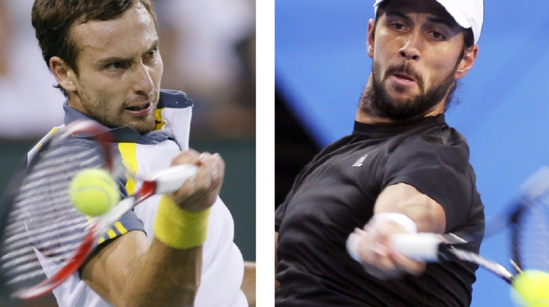 Ernests Gulbis un Fernando Verdasko
Foto: AFP/Scanpix