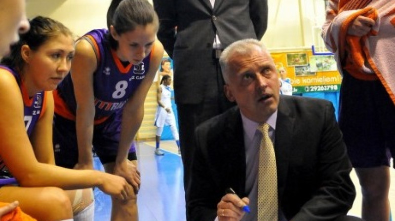 Aigars Nerips LSBL trešajā finālspēlē 2013. gada 24. aprīlī Cēsīs
Foto: Romualds Vambuts, Sportacentrs.com