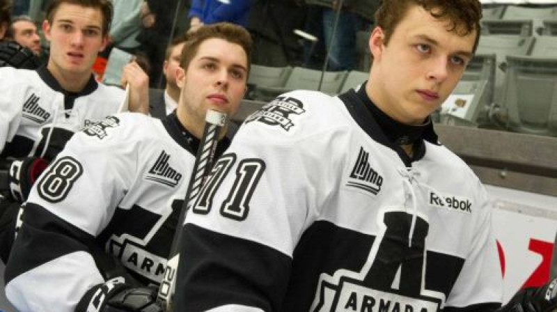 Priekšplānā Ņikita Jevpalovs
Foto:Facebook.com/Armadahockey