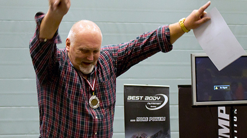 Valdis Alksnītis Latvijas čempionātā Jelgavā 2012.gada decembrī.
Foto: www.sp.lv