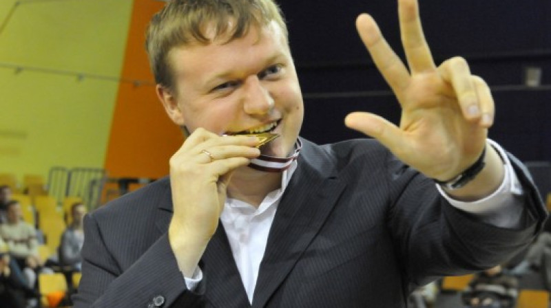 SK "Cēsis" prezidents Krišjānis Kļaviņš: trīs Latvijas tituli (2009, 2012, 2013) septiņās sezonās
Foto: Romualds Vambuts, Sportacentrs.com