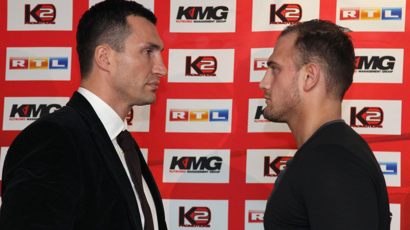 Vladimirs Kļičko un Frančesko Pianeta
Foto: AFP/Scanpix