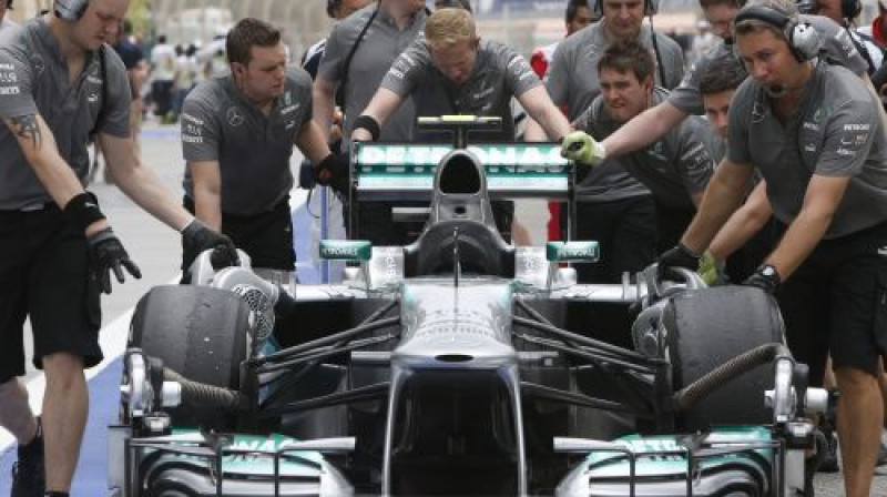 "Mercedes" F1 mašīna
Foto: SCANPIX SWEDEN