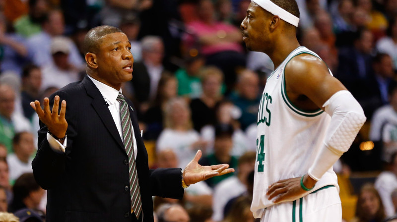 Doks Riverss un Pols Pīrss - kurš no abiem vai varbūt abi paliks "Celtics"?
Foto: AP/Scanpix