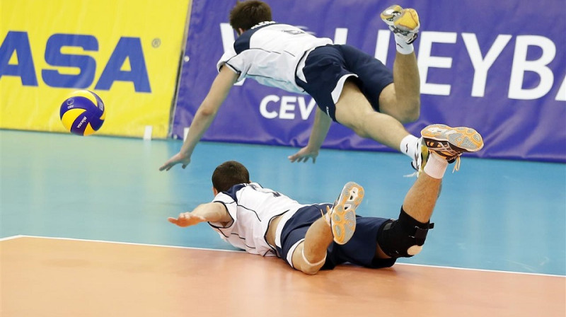 Latvijas junioru izlasei turnīrs noslēdzies bez uzvarētiem setiem
Foto: www.cev.lu