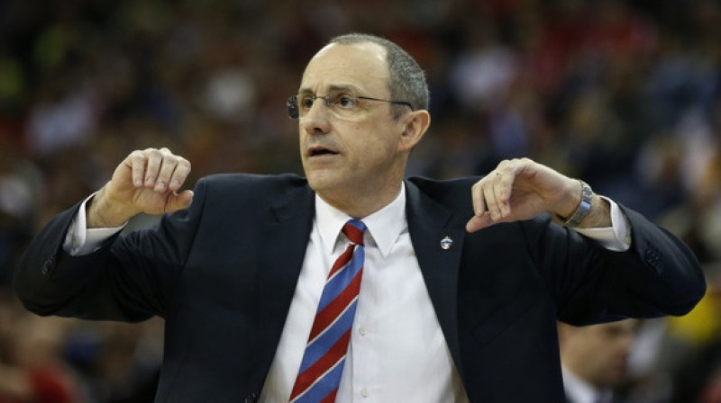 Maskavas CSKA galvenais treneris Etore Mesina
Foto: AP/Scanpix Sweden