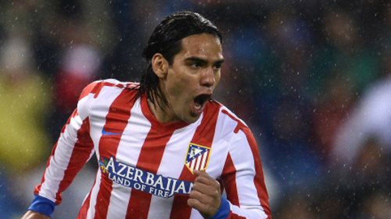 Radamels Falkao "Porto" un "Atletico" rindās četros gados ir aizvadījis 172 spēles un guvis 141 vārtus
Foto: AFP/Scanpix