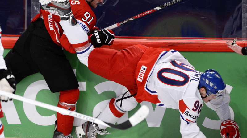 Pēc zaudējuma Kanādai čehu iekļūšana ceturtdaļfinālā ir apdraudēta
Foto: AFP/Scanpix