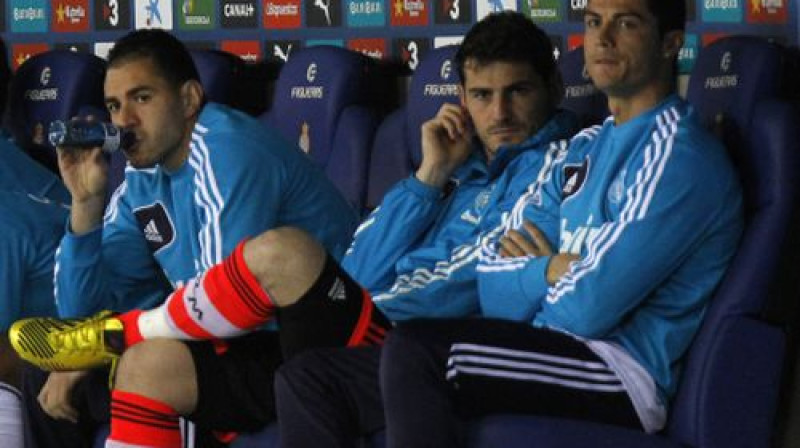 Karims Benzemā, Ikers Kasiljass un Krištianu Ronaldu
Foto: AFP/Scanpix