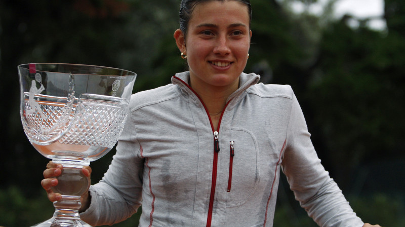 2010. gada 8. maijs. Anastasija Sevastova Portugālē izcīnīja pirmo WTA titulu
Foto: Reuters/Scanpix