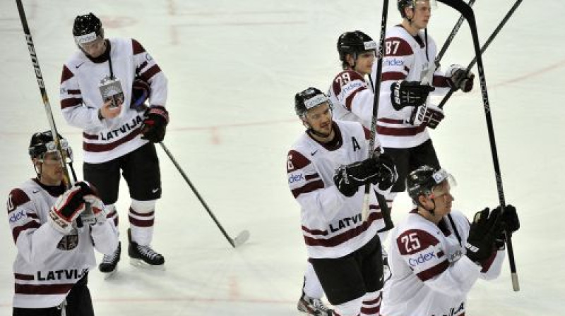 Latvijas izlase
Foto: Romāns Kokšarovs, Sporta Avīze/f64