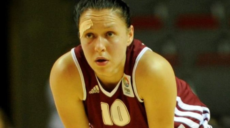 Latvijas sieviešu basketbola valstsvienības uzbrucēja Anete Horelika
Foto: Romāns Kokšarovs, "Sporta Avīze", f64