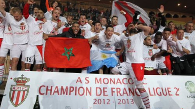 "Monaco" kļūst par "Ligue 2" čempioni
Foto: AFP/Scanpix