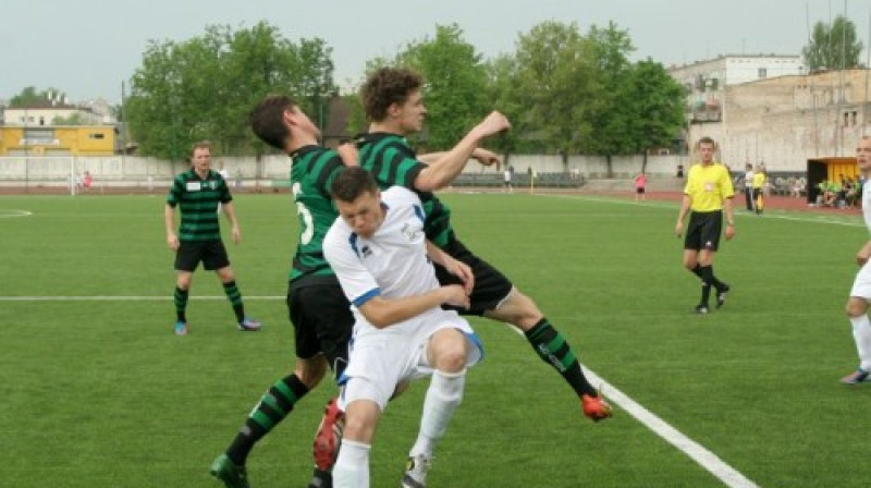 "Audas" futbolisti (zaļi melnajās formās)
Foto: auda-fk.lv