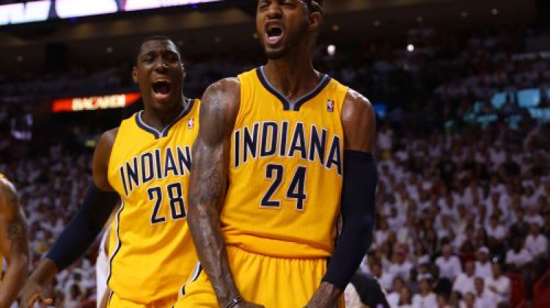 Ians Mahinmi un Pols Džordžs
Foto:AFP/Scanpix