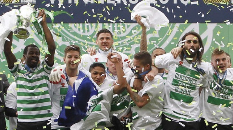Glāzgovas "Celtic" triumfē Skotijas kausā 
Foto: PA Wire / Scanpix