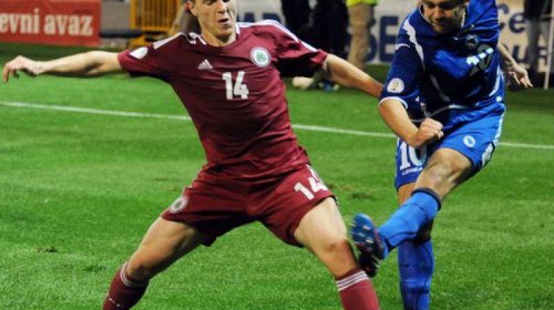 Zvjezdans Misimovičs pret Ritvaru Ruginu
Foto: AFP/Scanpix