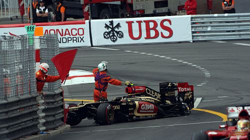 Viena no Grožāna avārijām Monako GP
Foto: Digitale/Scanpix