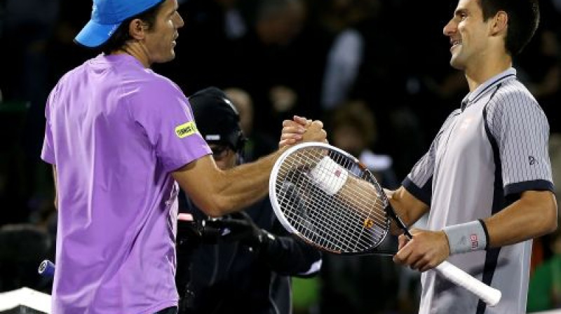 26. marts Maiami. Tomijs Hāss nupat sagrāvis Novaku Džokoviču
Foto: AFP/Scanpix