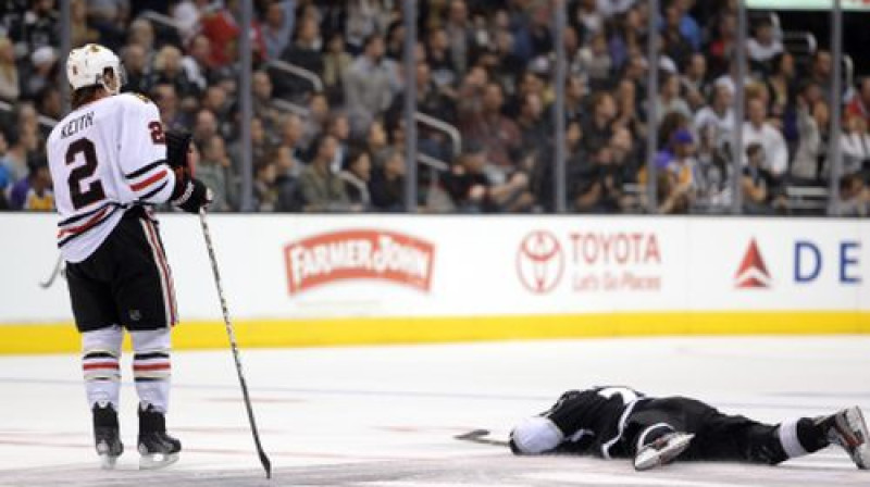 Dankans Kīts un viņa "upuris" Džefs Kārters
Foto:AFP/Scanpix