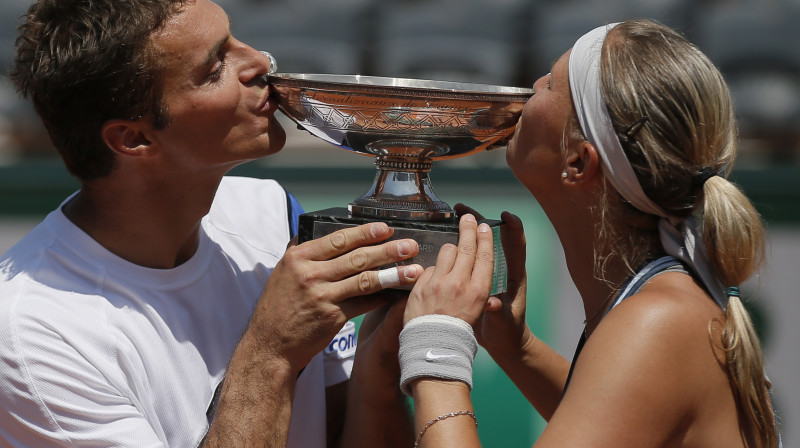 Františeks Čermaks un Lucija Hradečka
Foto: AP/Scanpix