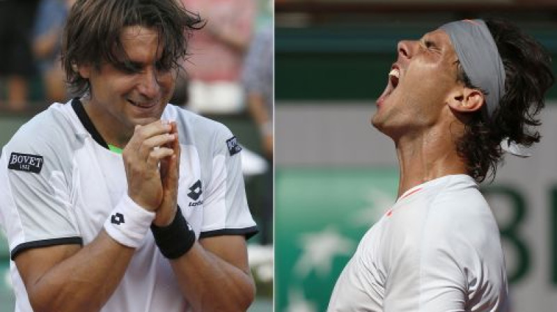 Davids Ferers un Rafaels Nadals
Foto: AFP/Scanpix