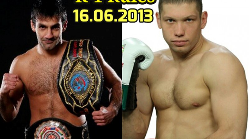 Zaurs Džavadovs (no kreisās) un Aleksandrs Stecurenko
Foto: mma-knight.lt