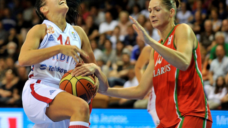 Ana Daboviča cīņā pret Anastasiju Veremejenku
Foto: Romāns Kokšarovs, "Sporta Avīze", f64