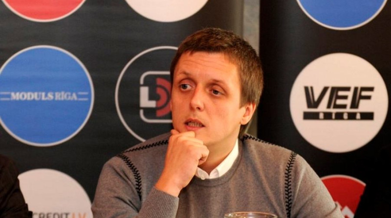 "VEF Rīga" padomes priekšsēdētājs Edgars Jaunups
Foto: Romāns Kokšarovs, "Sporta Avīze", f64