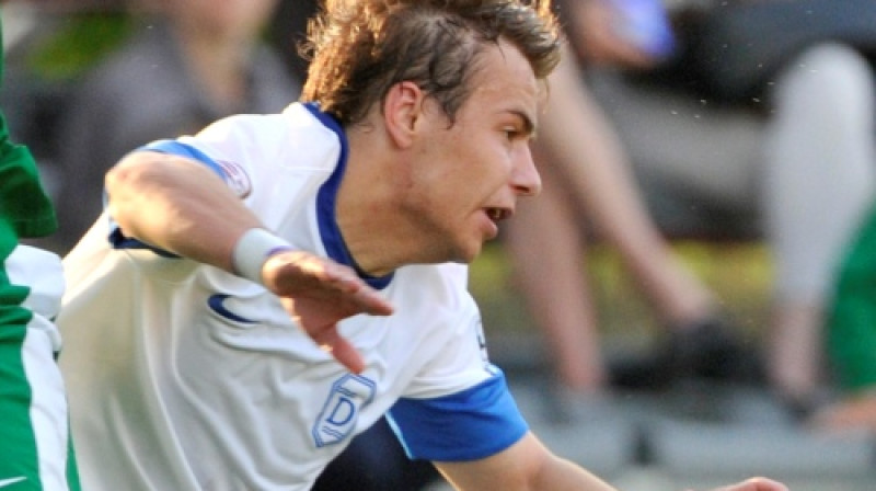 Edgars Kārkliņš Grobiņā guva četrus vārtus
Foto: Romāns Kokšarovs (f64)
